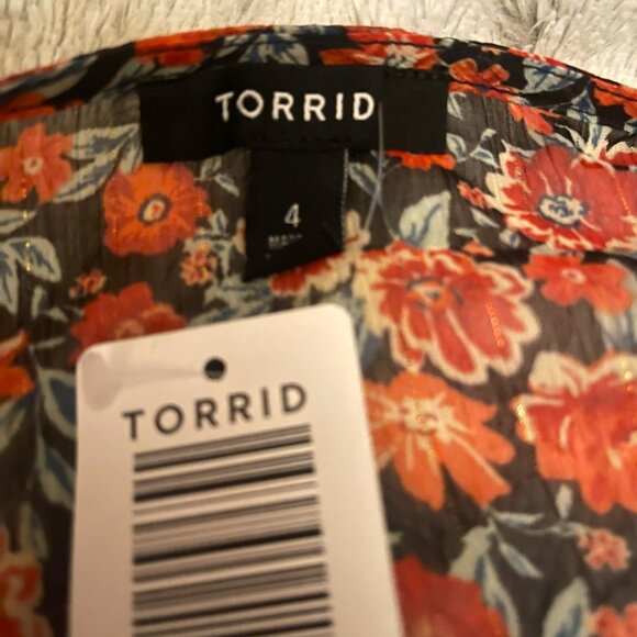 NWT TORRID Flowy Layering Piece/Kimono Size 4x - Stunning! - Picture 16 of 16